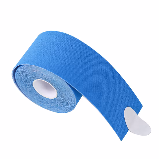 Atlético branco da fita elástica colorida do Kinesiotape dos esportes do algodão